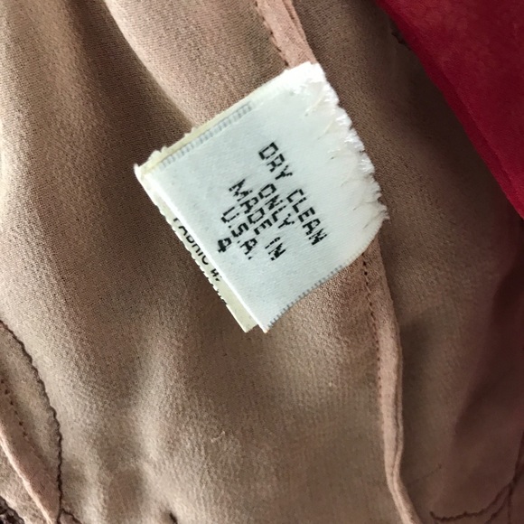 Richard Tyler Red Silk Jacket with Matching Cami - Picture 4 of 8